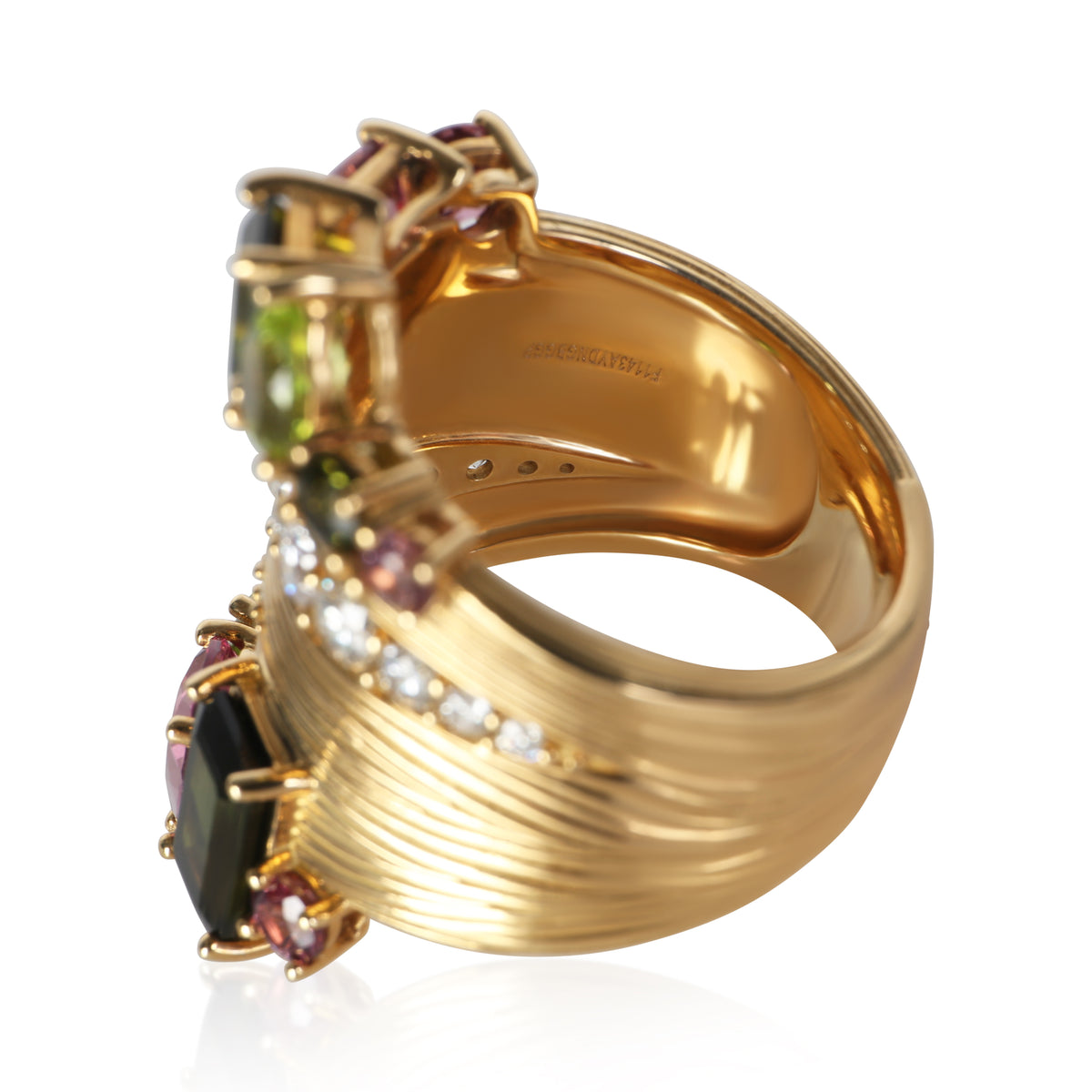 Hueb Yellow Gold Diamond Amazonia Buriti Pomar Ring 6