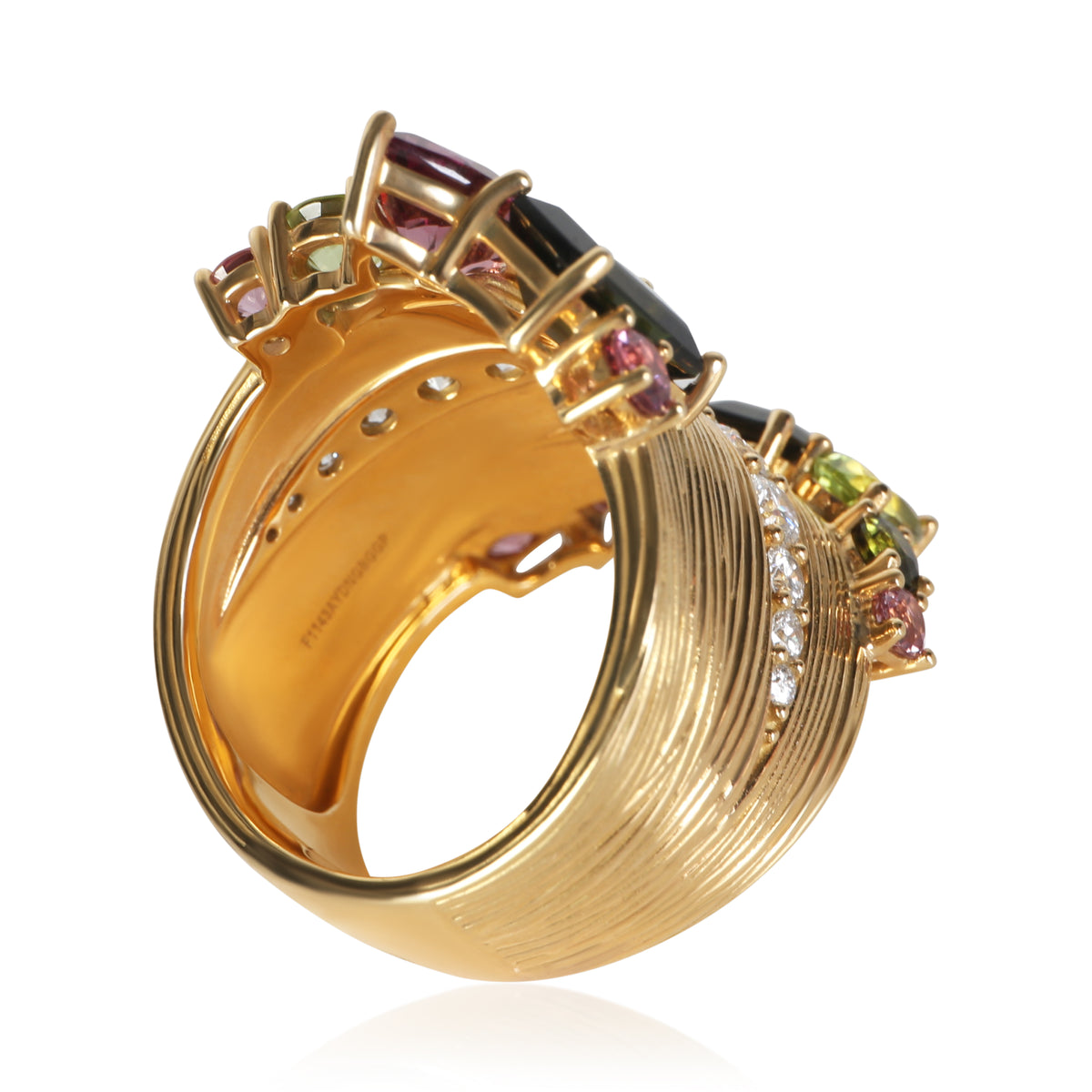 Hueb Yellow Gold Diamond Amazonia Buriti Pomar Ring 8