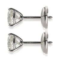 Tiffany & Co. Platinum Diamond Stud Earrings 10