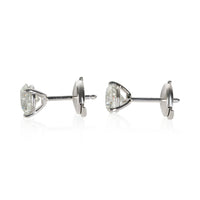 Tiffany & Co. Platinum Diamond Stud Earrings 8