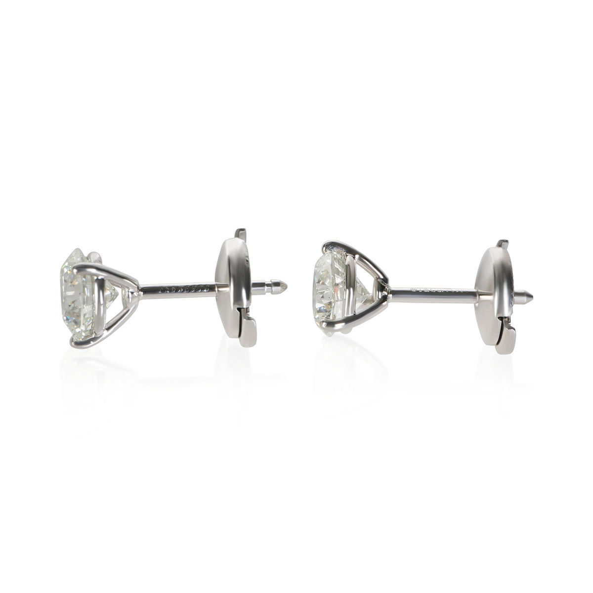 Tiffany & Co. Platinum Diamond Stud Earrings 8