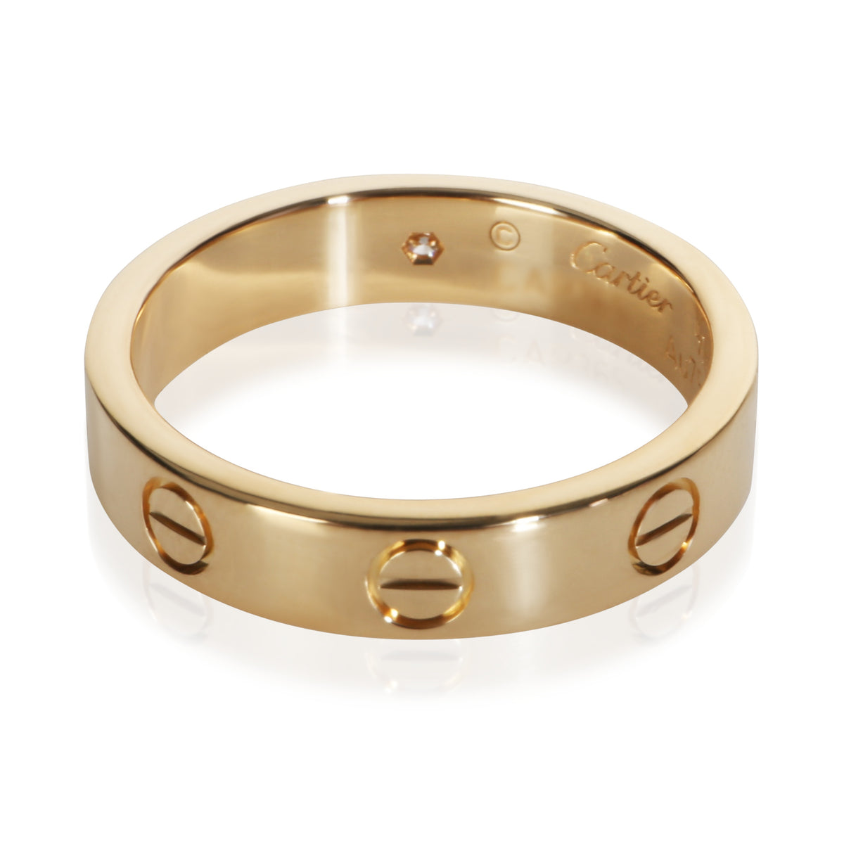 Cartier Yellow Gold Diamond Small Model Love Ring 2