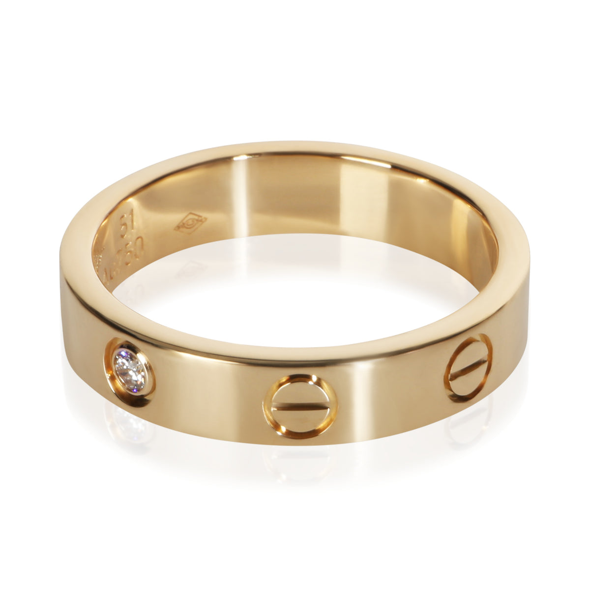 Cartier Yellow Gold Diamond Small Model Love Ring 3