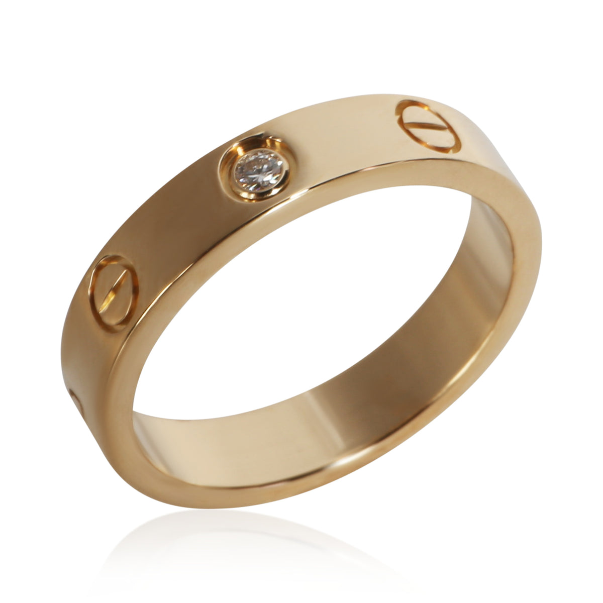 Cartier Yellow Gold Diamond Small Model Love Ring 4