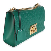 Gucci Green ssima Medium Padlock Shoulder Bag Handbag 3