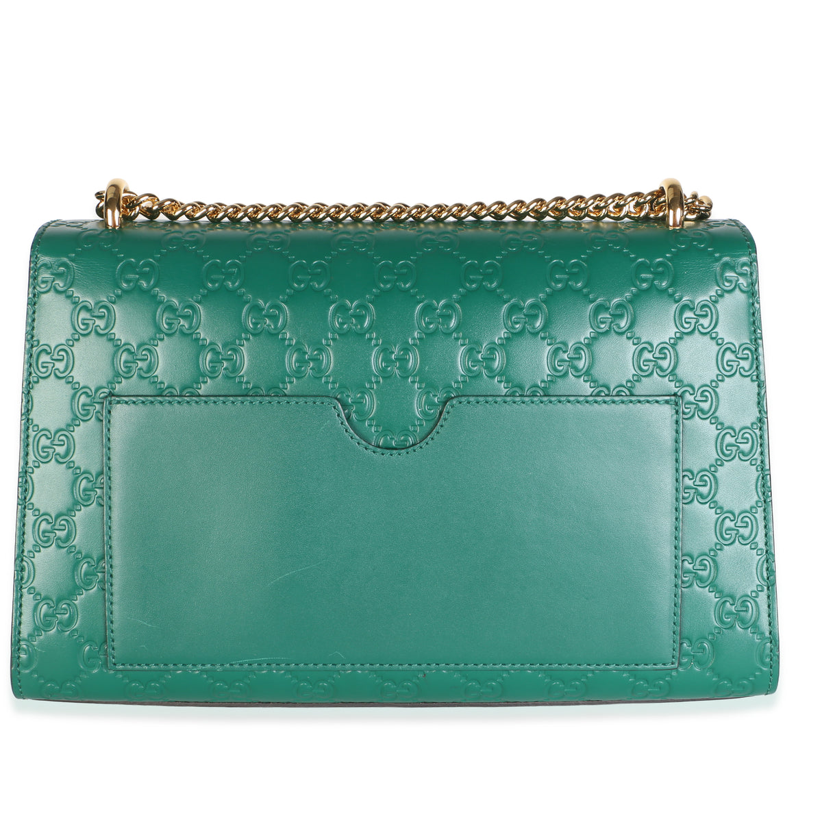 Gucci Green ssima Medium Padlock Shoulder Bag Handbag 4