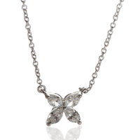 Tiffany & Co. Platinum Diamond Small Model Victoria Pendant fv
