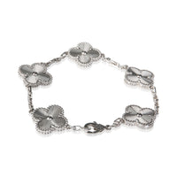 Van Cleef & Arpels White Gold Vintage Alhambra Bracelet 3