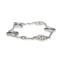 Van Cleef & Arpels White Gold Vintage Alhambra Bracelet 4