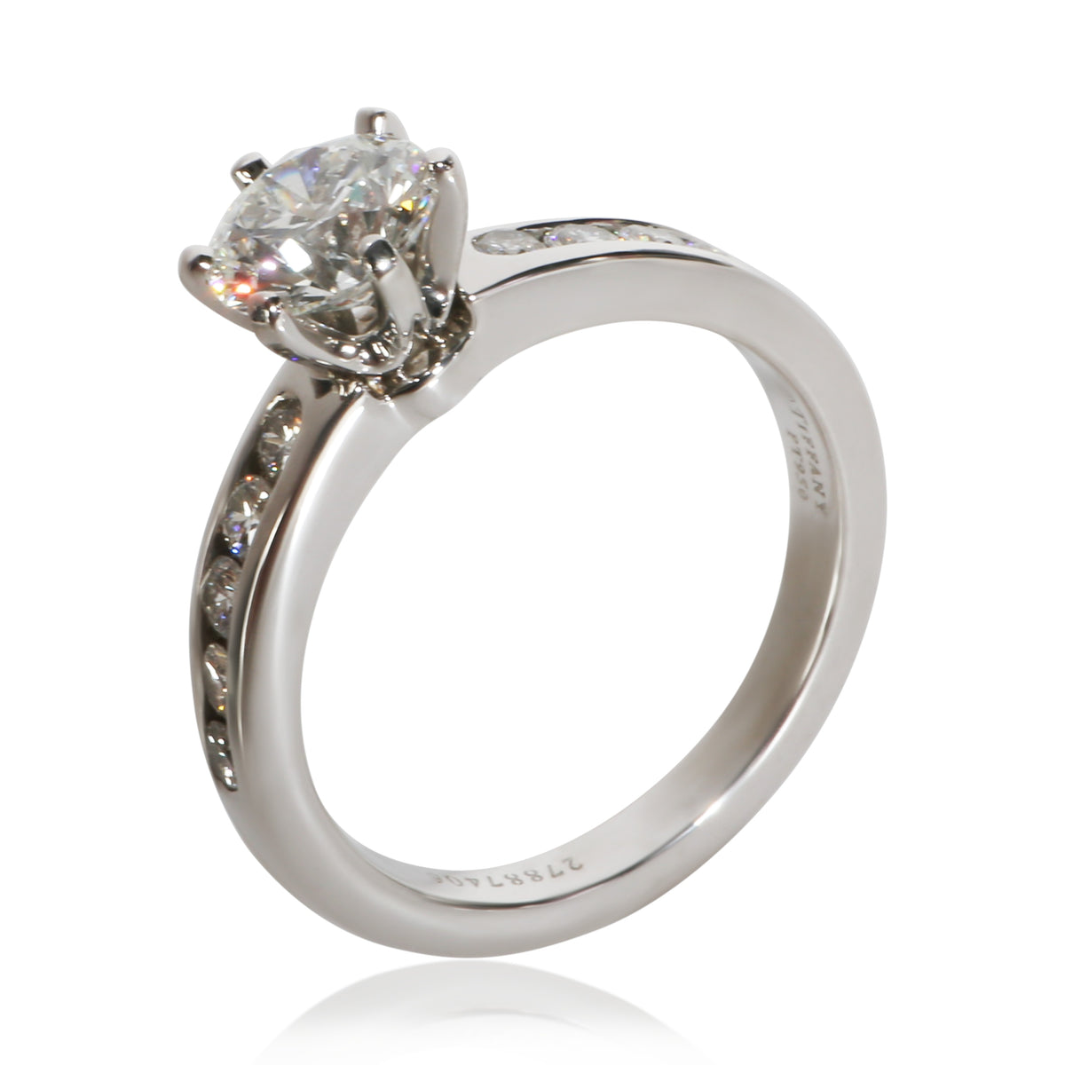 Tiffany & Co. 0.98 ct Round Brilliant Diamond Engagement Ring 5