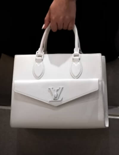 white Louis Vuitton bag