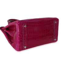 Rose Pourpre Shiny Niloticus Birkin 30 PHW