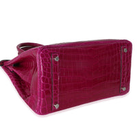 Rose Pourpre Shiny Niloticus Birkin 30 PHW