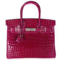 Rose Pourpre Shiny Niloticus Birkin 30 PHW