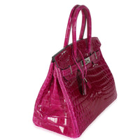 Rose Pourpre Shiny Niloticus Birkin 30 PHW