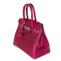 Rose Pourpre Shiny Niloticus Birkin 30 PHW