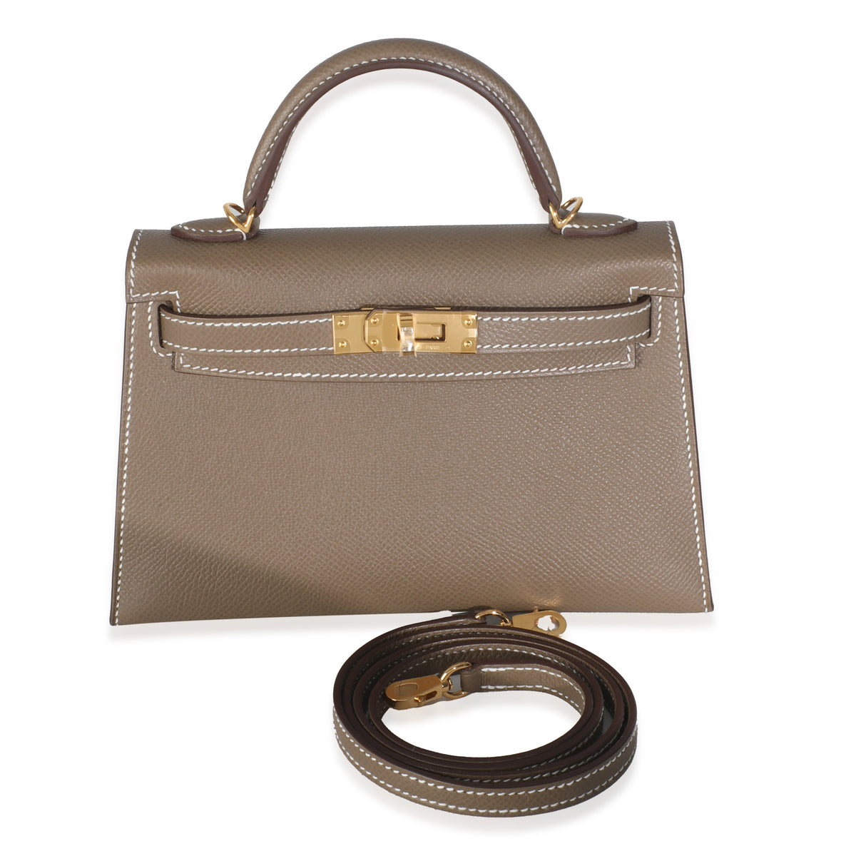 Etoupe Epsom Mini Sellier Kelly 20 GHW
