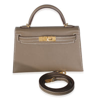 Etoupe Epsom Mini Sellier Kelly 20 GHW