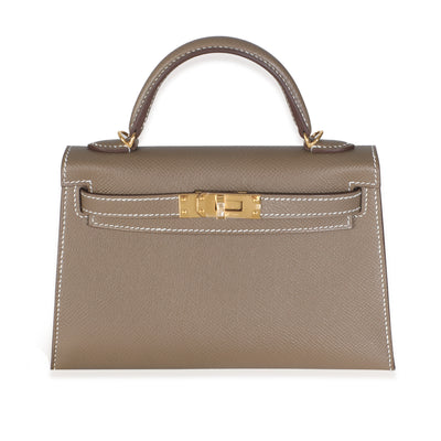 Etoupe Epsom Mini Sellier Kelly 20 GHW