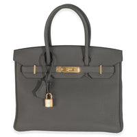 Gris Etain Togo Birkin 30 GHW