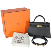 Black Madame Lizard Touch Mini Kelly 20 II GHW