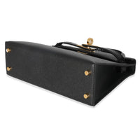 Black Madame Lizard Touch Mini Kelly 20 II GHW