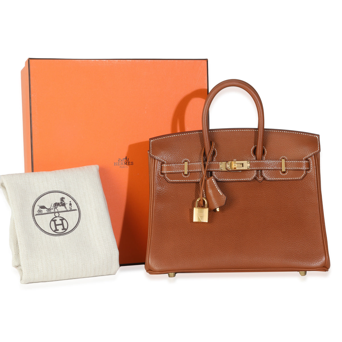 Fauve Barenia Birkin 25 GHW