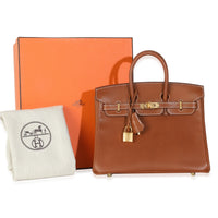 Fauve Barenia Birkin 25 GHW
