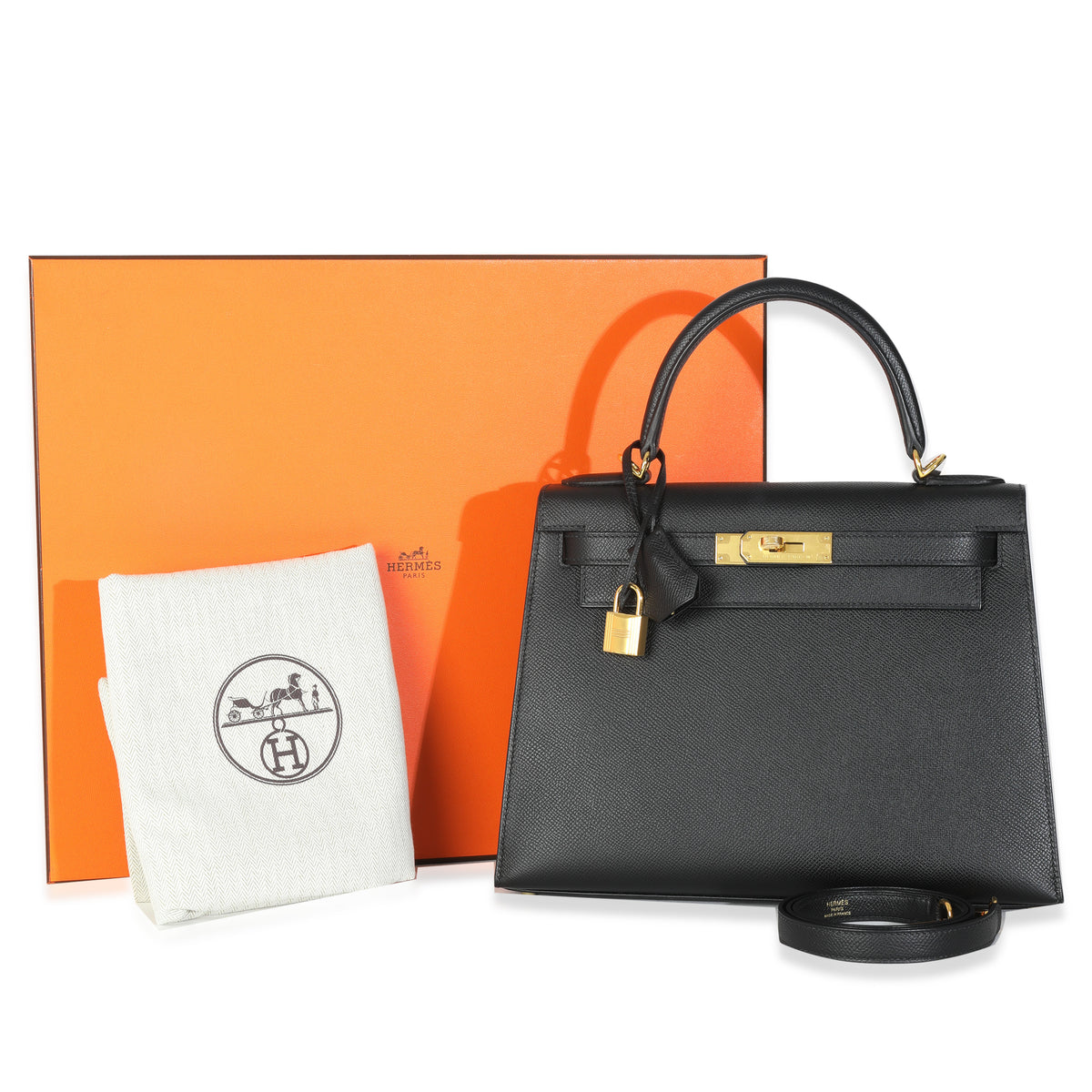 Black Epsom Sellier Kelly 28 GHW