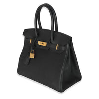 Black Togo Birkin 30 GHW