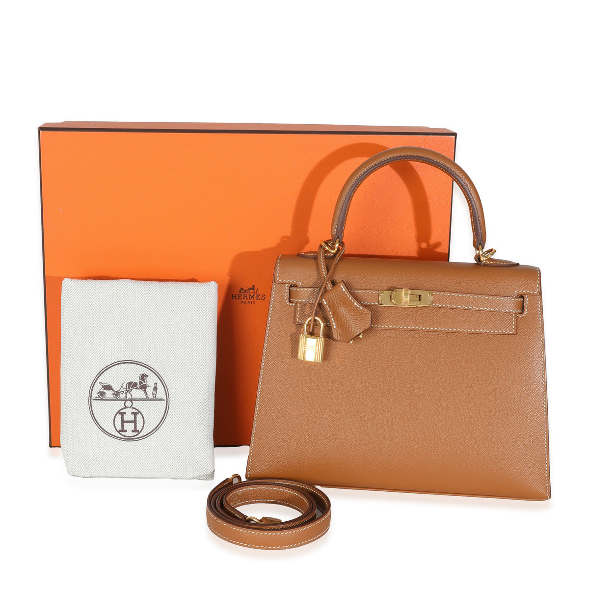 Gold Epsom Sellier Kelly 25 GHW