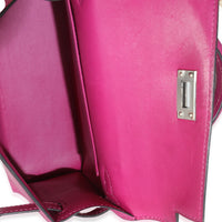 Rose Pourpre Chevre Mysore Sellier Mini Kelly 20 II PHW