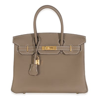Etoupe Togo Birkin 30 GHW