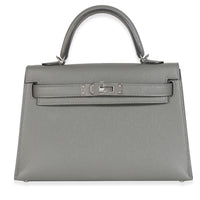 Gris Meyer Epsom Sellier Mini Kelly II 20 PHW