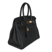 Black Togo Birkin 30 GHW