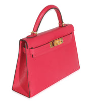 Rose Extreme Chevre Chamkila Sellier Mini Kelly II 20 GHW