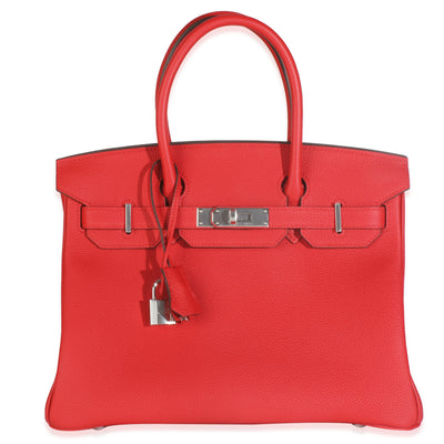 Rouge Radieux Togo Birkin 30 PHW