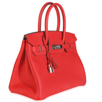 Rouge Radieux Togo Birkin 30 PHW