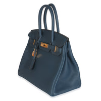 Blue De Prusse Togo Birkin 30 GHW