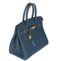 Blue De Prusse Togo Birkin 30 GHW
