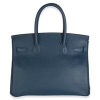 Deep Blue Epsom Birkin 30 GHW