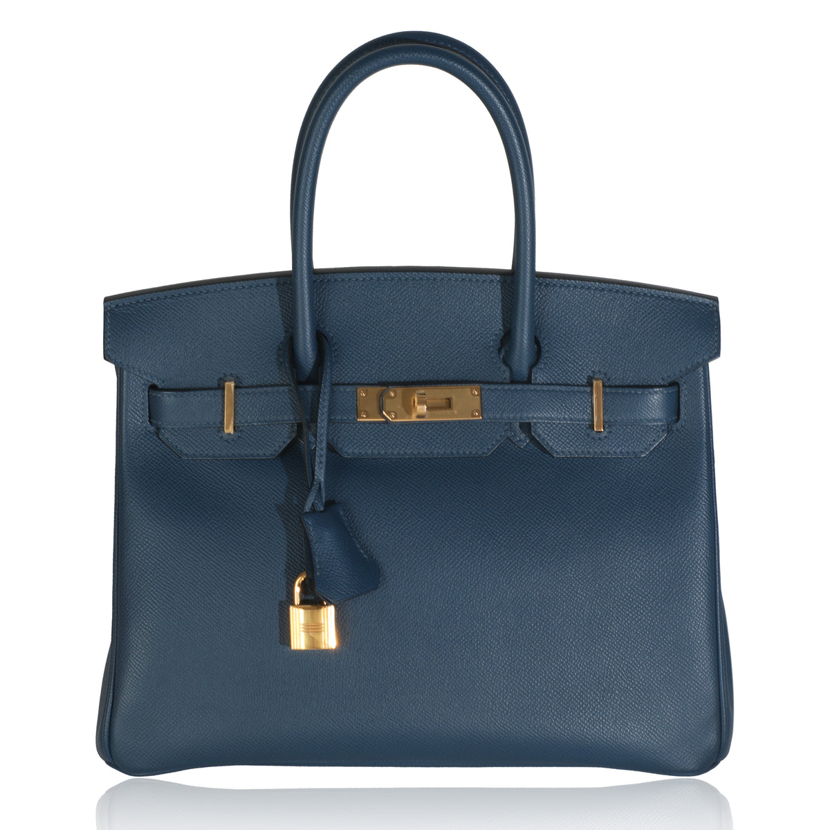 Deep Blue Epsom Birkin 30 GHW