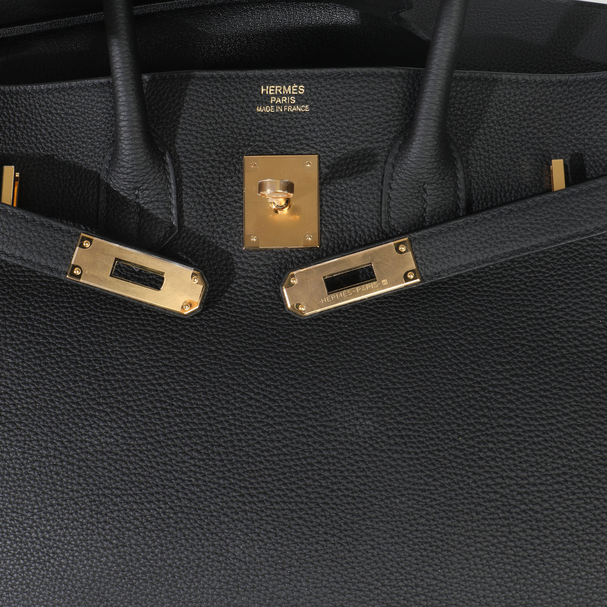 Black Togo Birkin 35 GHW