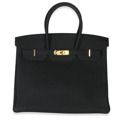Black Togo Birkin 35 GHW