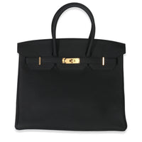 Black Togo Birkin 35 GHW