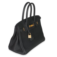 Black Togo Birkin 30 GHW