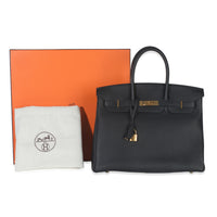 Black Togo Birkin 35 GHW