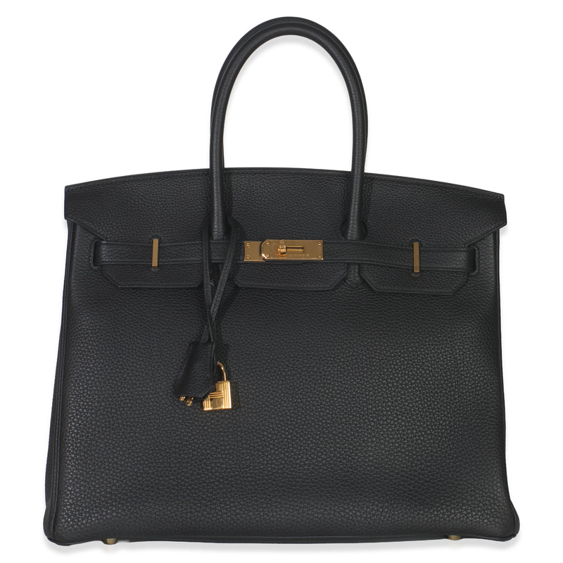 Black Togo Birkin 35 GHW