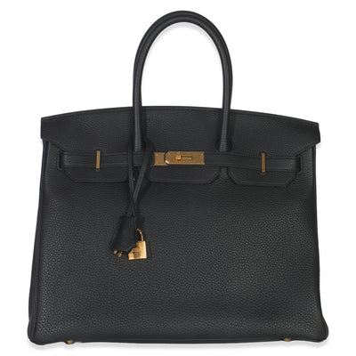 Black Togo Birkin 35 GHW