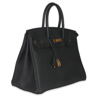 Black Togo Birkin 35 GHW